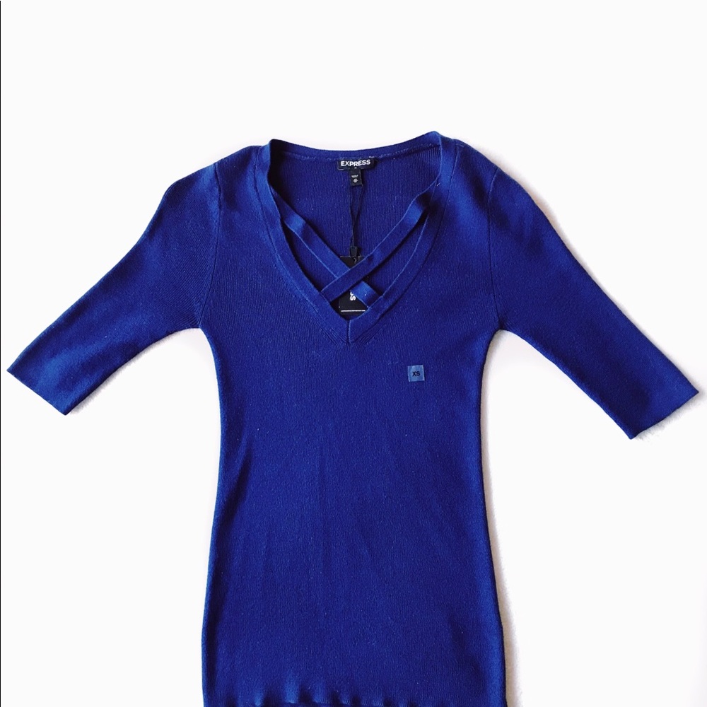 Express Navy Blue Top